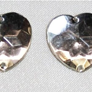 strass coeur argent