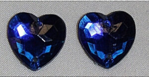 strass coeur bleu