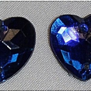strass coeur bleu