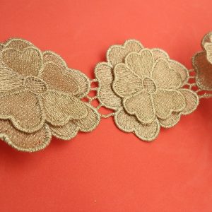 grande fleurs en 2 dimension mordoré 7 cm/ intérieur 5 cm