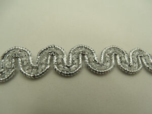 ruban fantaisie lurex argent
