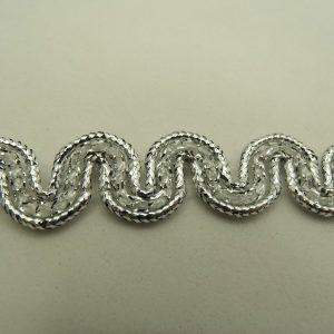ruban fantaisie lurex argent