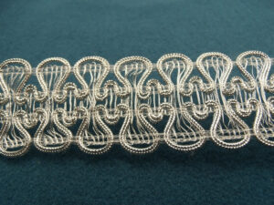 ruban fantaisie lurex argent