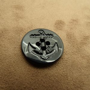 BOUTON ACRYLIQUE ANCRE MARINE noir