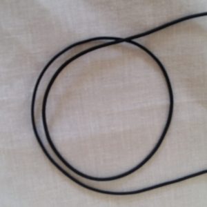 élastique noir 2 mm