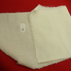 tissu coton uni blanc cassé belle qualité