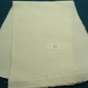 tissu coton uni creme belle qualité