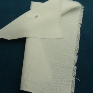 tissu coton uni blanc cassé belle qualité