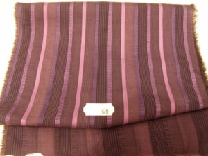 tissu coton uni à raillure violet et parme 150 cm