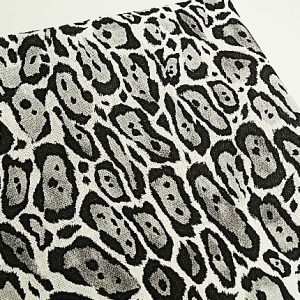 tissu coton imprimé noir et blanc
