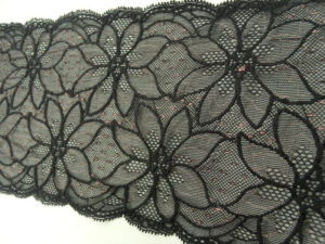 dentelle de calais leavers black rose