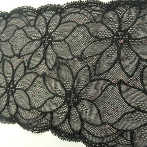 dentelle de calais leavers black rose