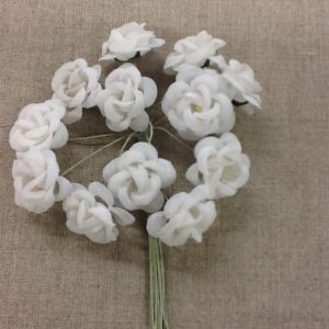 Joli bouquet de fleurs BLANC