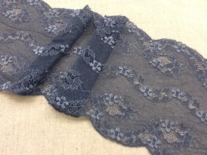 coupon DE 70 CM DE DENTELLE DE CALAIS bleue