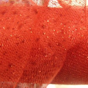 TULLE ROUGE PAILLETÉ VAPOREUX