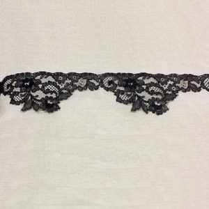 dentelle de calais noire 3 & 7 cm