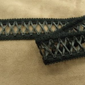 DENTELLE noire coton 2,5 cm