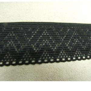 DENTELLE ELASTIQUE STRETCH noire 3 cm