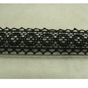 DENTELLE ELASTIQUE COTON noire 3 cm
