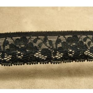 dentelle de calais stretch noire 2,5 cm