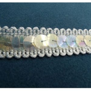 Ruban Pailleté Bleu Ciel 20 mm