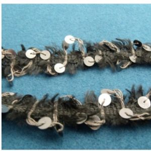 Ruban Pailleté Traversé Par Sequin En Serpentine 20 mm