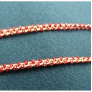 Ruban Irisé Bordeaux Soutache 5 mm