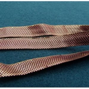 Ruban Irisé Effet Métal Bordeaux 10 mm
