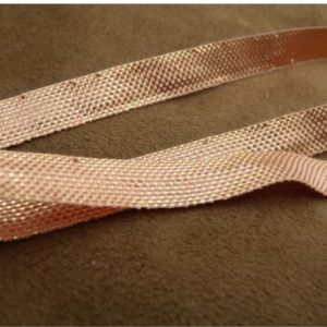 Ruban Irisé Effet Metal Saumon 10 mm