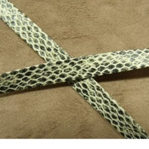 Ruban Simili Cuir /Skai Python Gris 12 mm