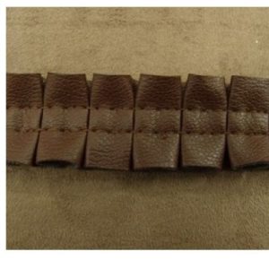 Ruban Simili Cuir / Skai Froncé 25 mm