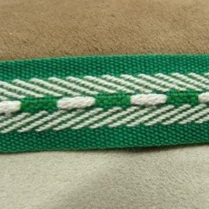 Déstockage Ruban Sangle Polyester Vert et Blanc 20 mm – Au mètre, lot 5 m ou 20 m