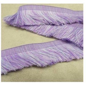 Déstockage frange polyester parme 35 mm – au mètre ou lot 20 m