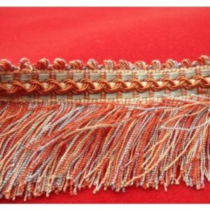 Ruban Frange Rouge Multicolore 60 mm