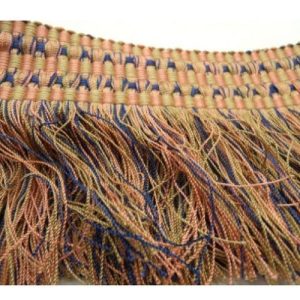 Ruban Frange Rose Et Bleu Multicolore Epaisse 12 cm