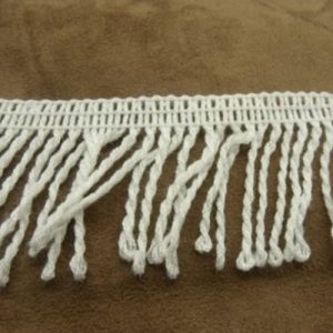 Frange Blanche en polyester 55 mm