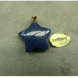 PENDENTIF ETOILE-DUMORTERITE,LARGEUR: 2 cm / EPAISSEUR: 5 mm