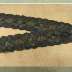 Dentelle de calais noire 3 cm