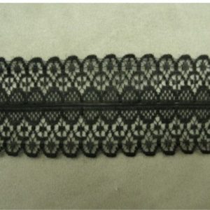 DENTELLE DE CALAIS noire 5 cm