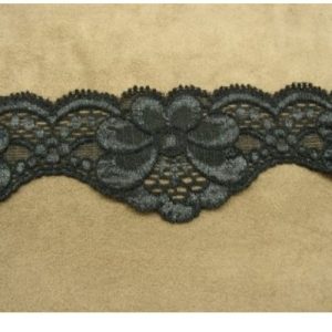 DENTELLE DE CALAIS STRETCH NOIRE 6 cm