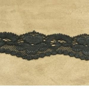 DENTELLE DE CALAIS STRETCH noire 3.5 cm