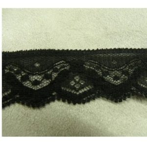 DENTELLE DE CALAIS STRETCH noire 2.5 cm