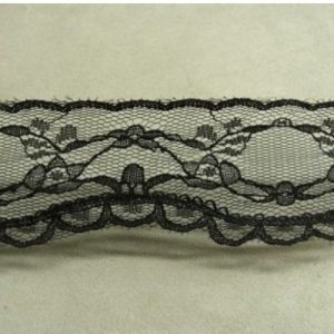 DENTELLE DE CALAIS noire 4 cm