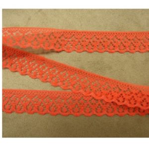 FINE DENTELLE DE CALAIS rouge 2 cm