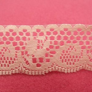 DENTELLE DE CALAIS rose 3 cm