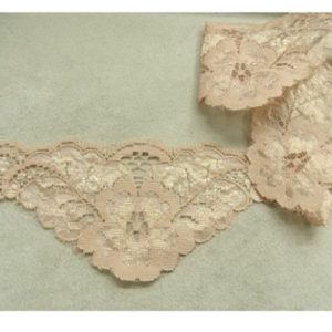 DENTELLE DE CALAIS saumon 5.5 cm