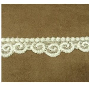 Dentelle de Calais elasthanne ivoire 25 mm