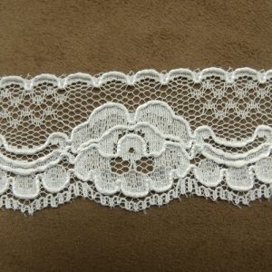DENTELLE DE CALAIS surbrodé 4 cm