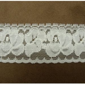 DENTELLE DE CALAIS stretch blanche 3 cm