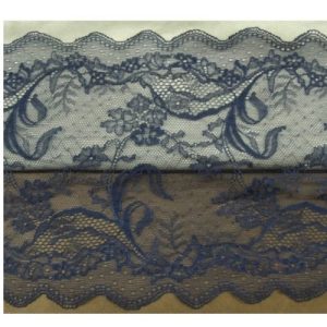 DENTELLE DE CALAIS bleu /violine 20 cm